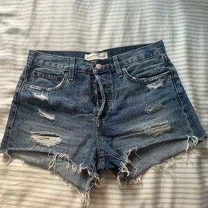 Denim Forum Ex Boyfriend Shorts - Medium Wash